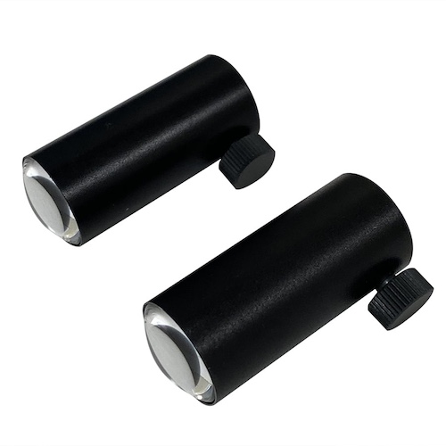 Micro-Lite Pair of Focusing Spot Lenses for Dual Fiber Optic Light Guide