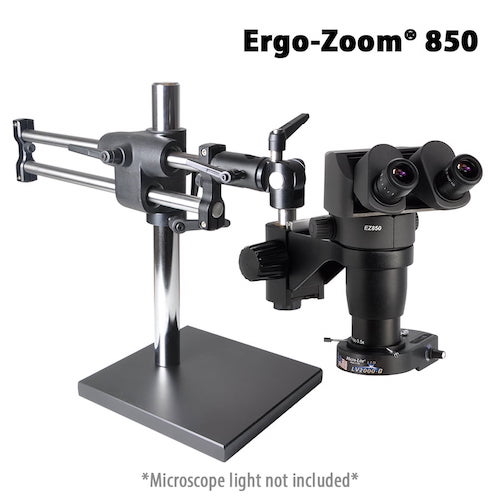 Ergo-Zoom® 850 – Binocular Microscope on Ball Bearing Base – ESD Safe